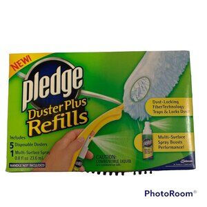 PLEDGE DUSTER PLUS Refills 5 Dusters & 1 Multi-Surface Spray ~ Open Box